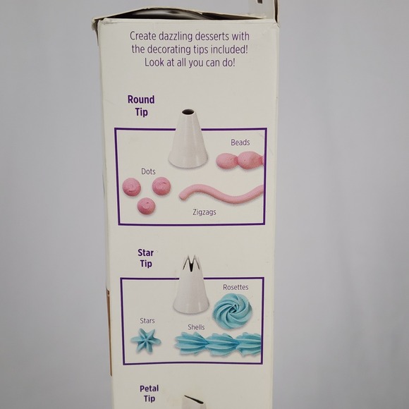 Wilton Dessert‎ Decorator Plus Cake Cookie Pastry Icing Tool 5 tips 2 Couplers - Picture 15 of 16